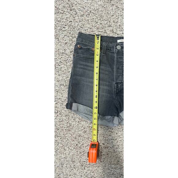 LEVI'S Wedgie Short Faded Black Denim Shorts Womens Style # 523600023 Size 29 - Picture 6 of 9